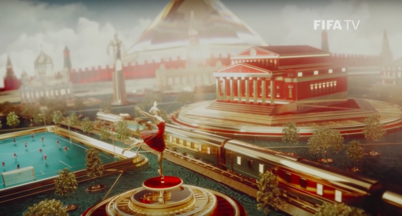 "Juego de Tronos" y huevos de Fabergé: la FIFA mostró el protector de pantalla de TV oficial para el Mundial de Rusia 2018