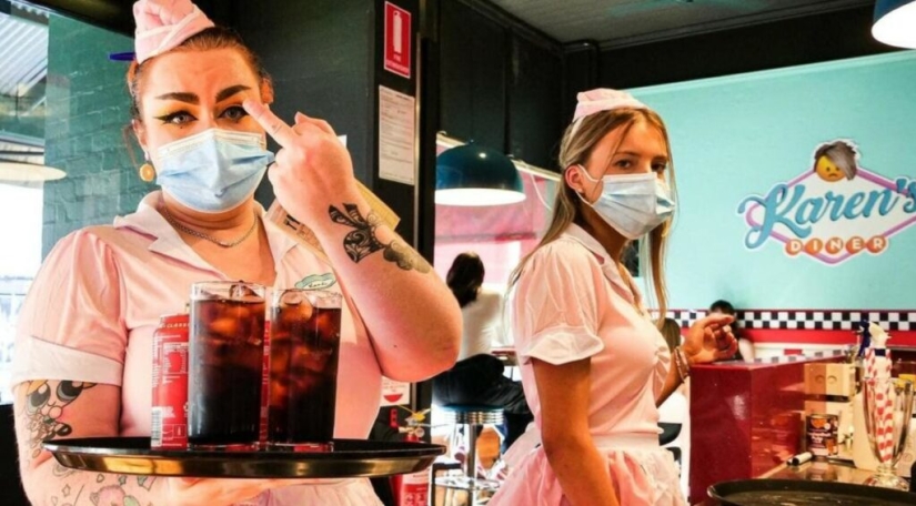 Karen's Diner restaurant is a boorish establishment for those who are tired of the perfect service Karen's Diner restaurant is a boorish establishment for those who are tired of the perfect service