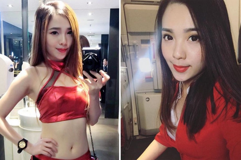 "¿La azafata más bella del mundo?": foto de una azafata de AirAsia se ha vuelto viral