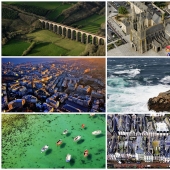 La belleza de Francia desde una altura