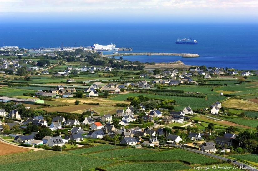 La belleza de Francia desde una altura