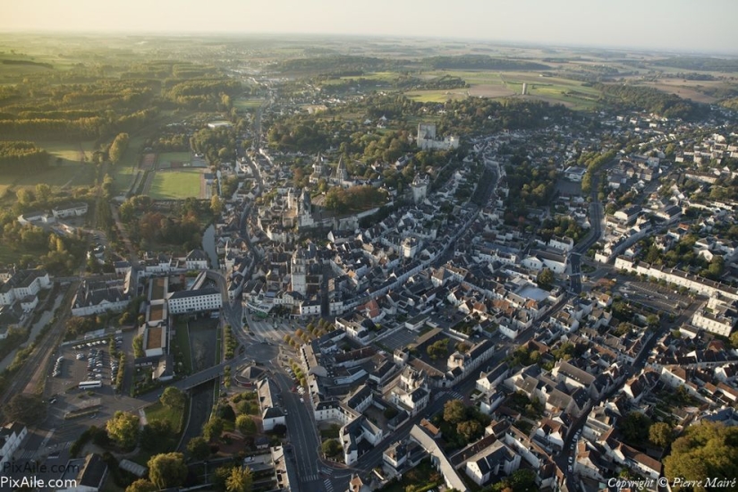 La belleza de Francia desde una altura