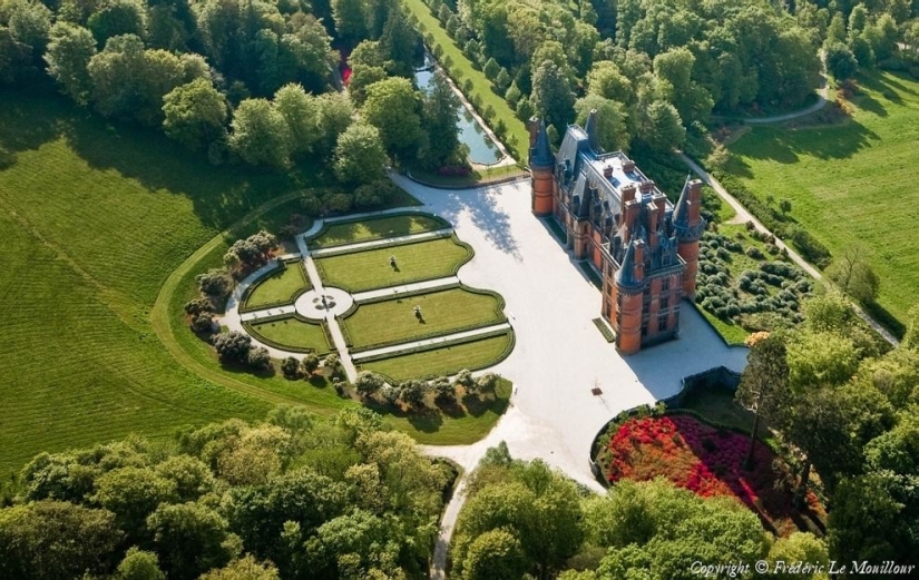 La belleza de Francia desde una altura