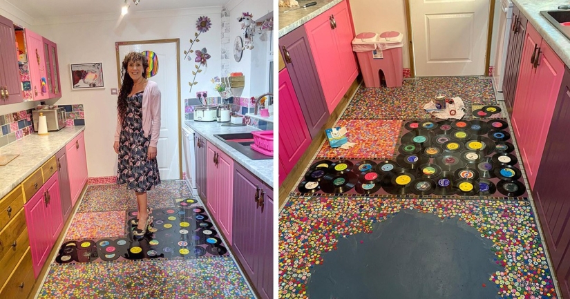 La canción está cantada: una mujer vengó a su esposo por traición al tender el piso con sus discos coleccionables