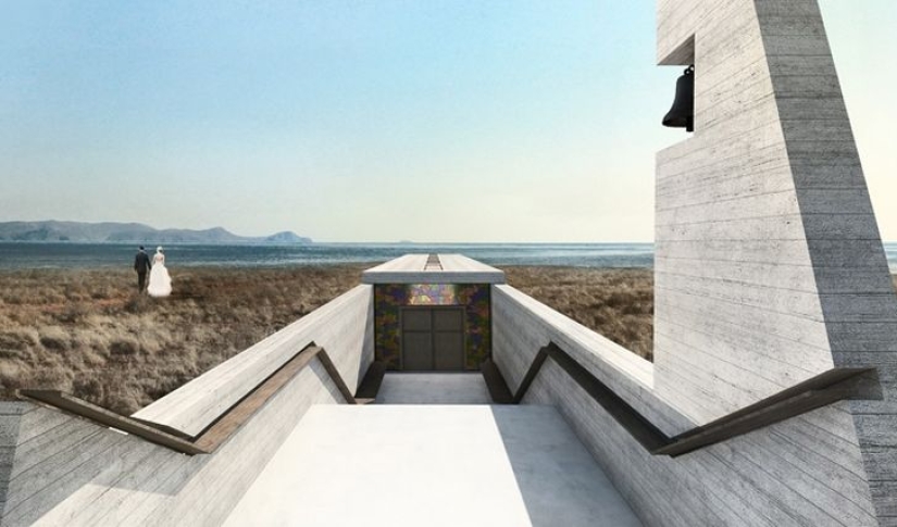 La capilla en el acantilado sobre el acantilado es el lugar perfecto para reflexionar sobre lo eterno