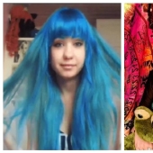 La chica emo más inusual se transformó radicalmente con tatuajes y piercings