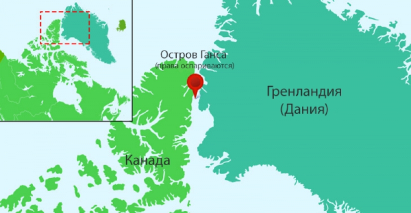 La guerra más inteligente de la historia: Canadá y Dinamarca luchan por la Isla Hans, bebiendo aguardiente y whisky