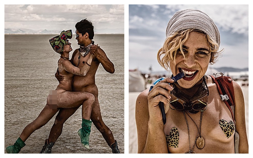 La llama de la Libertad: sentimientos y cuerpos desnudos en los Festivales anuales de Burning Man