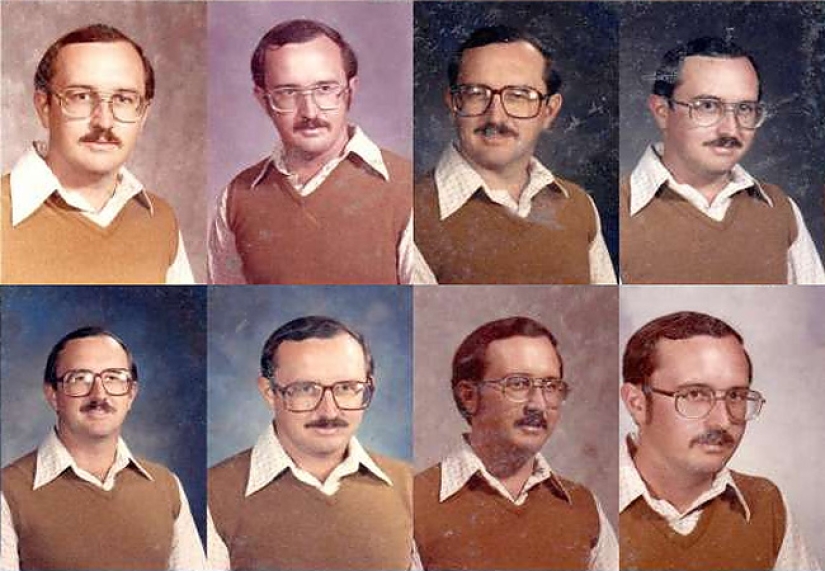 La maestra ha estado usando el mismo atuendo para tomar fotos con la clase durante 40 años seguidos