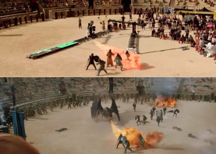 La magia de Chromakey: 15 nuevas tomas de Game of Thrones antes y después de aplicar efectos especiales La magia de Chromakey: 15 nuevas tomas de Game of Thrones antes y después de aplicar efectos especiales