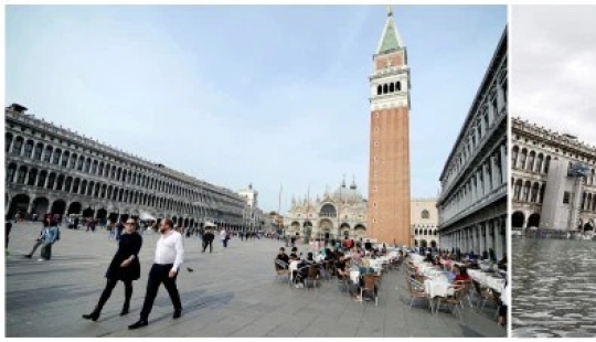 La mayor inundación en Venecia en los últimos 50 años: los rusos donaron un millón de euros para restaurar la ciudad en el agua