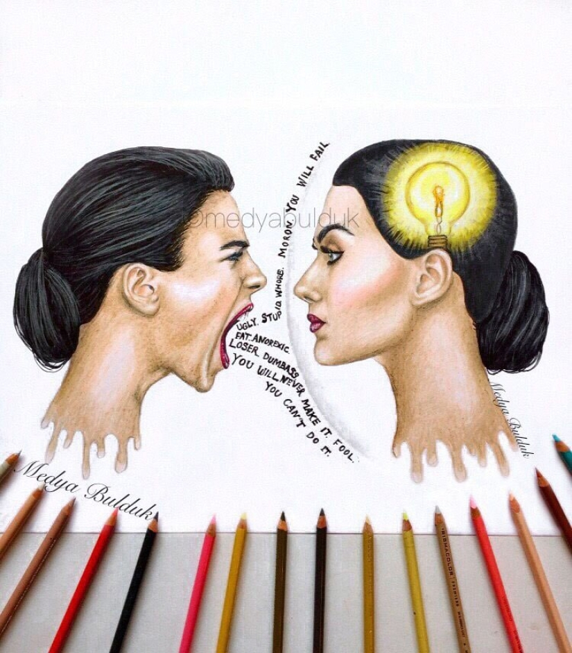 "La mayoría de nuestros problemas están solo en nuestras mentes": dibujos profundos que te hacen pensar