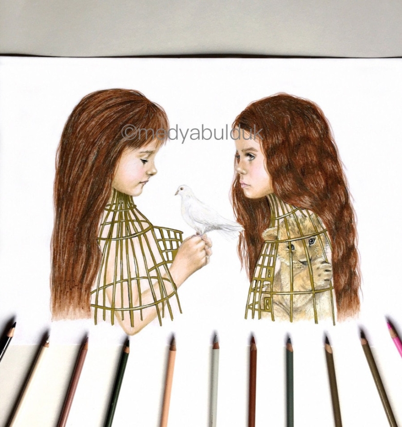 "La mayoría de nuestros problemas están solo en nuestras mentes": dibujos profundos que te hacen pensar