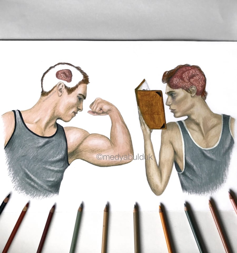 "La mayoría de nuestros problemas están solo en nuestras mentes": dibujos profundos que te hacen pensar