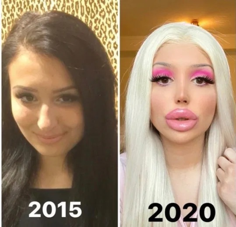 La muñeca Bratz viva durante la cuarentena agranda los labios en casa por sí sola