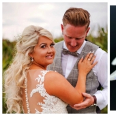 La novia se hizo una manicura nupcial con las cenizas de su padre para honrar su memoria