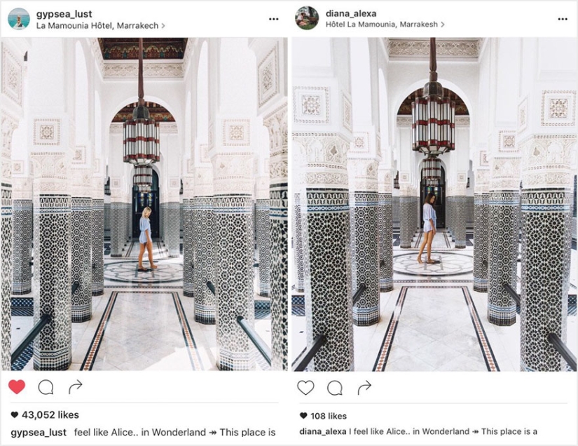 La pareja descubrió que alguien estaba copiando sus fotos exactamente de sus viajes a Instagram La pareja descubrió que alguien estaba copiando sus fotos exactamente de sus viajes a Instagram