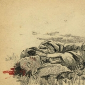 La Segunda Guerra Mundial en los dibujos de un soldado de 21 años hechos en 1944