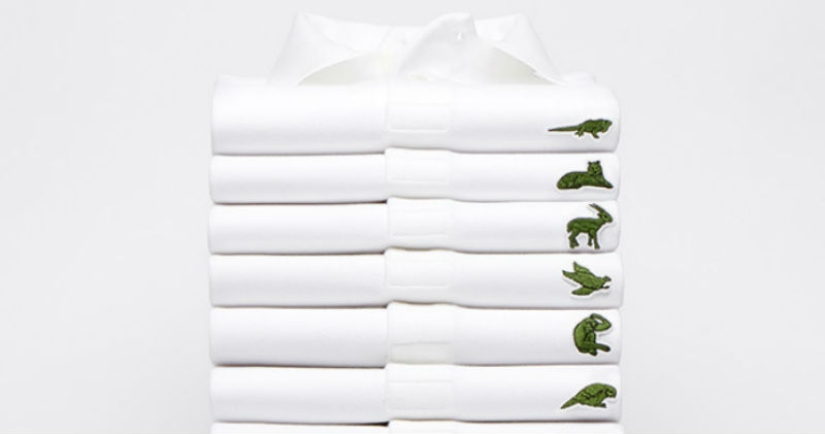 Lacoste lanzará un polo, donde el cocodrilo en el logotipo será reemplazado por especies de animales en peligro de extinción