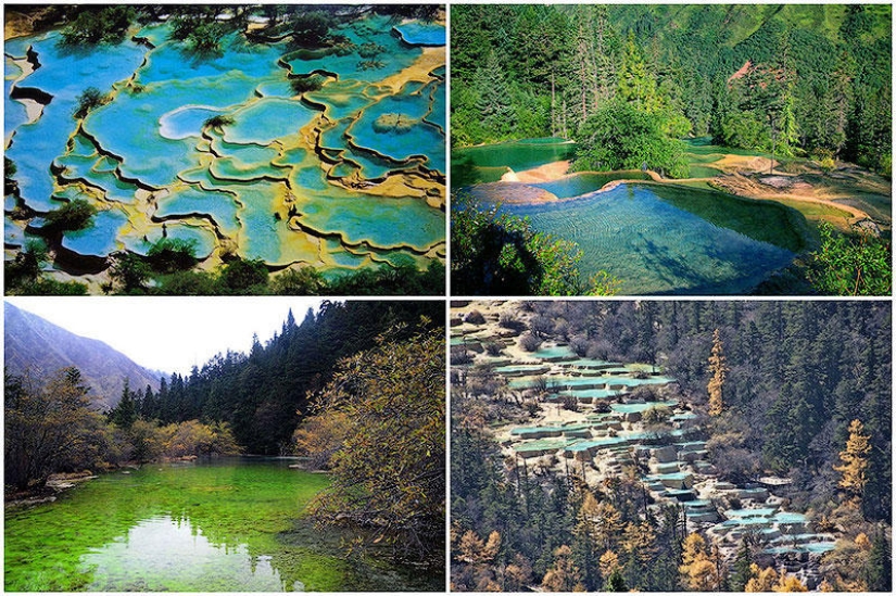 Las bellezas de Huanglong