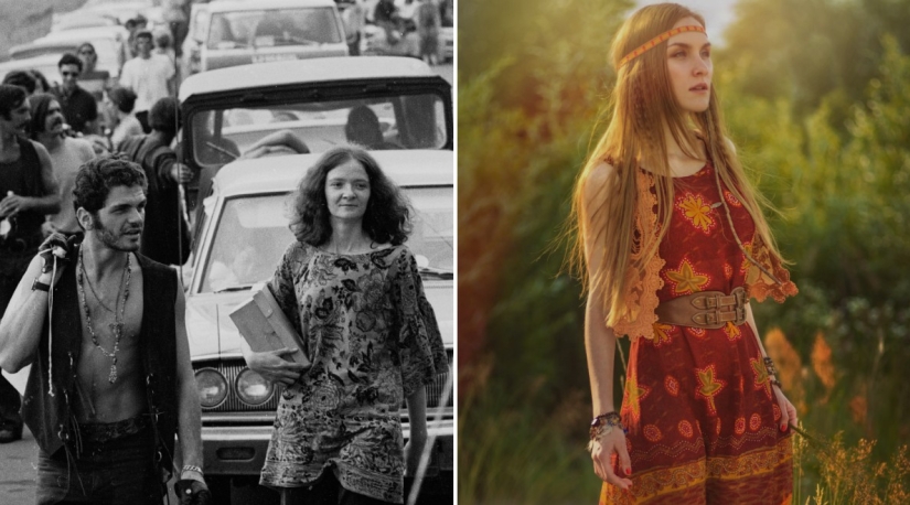 Las fotos del Festival de Woodstock de 1969 le permiten ver los orígenes de la moda moderna