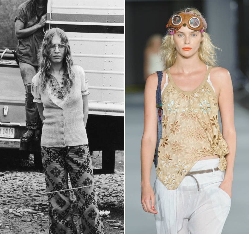 Las fotos del Festival de Woodstock de 1969 le permiten ver los orígenes de la moda moderna