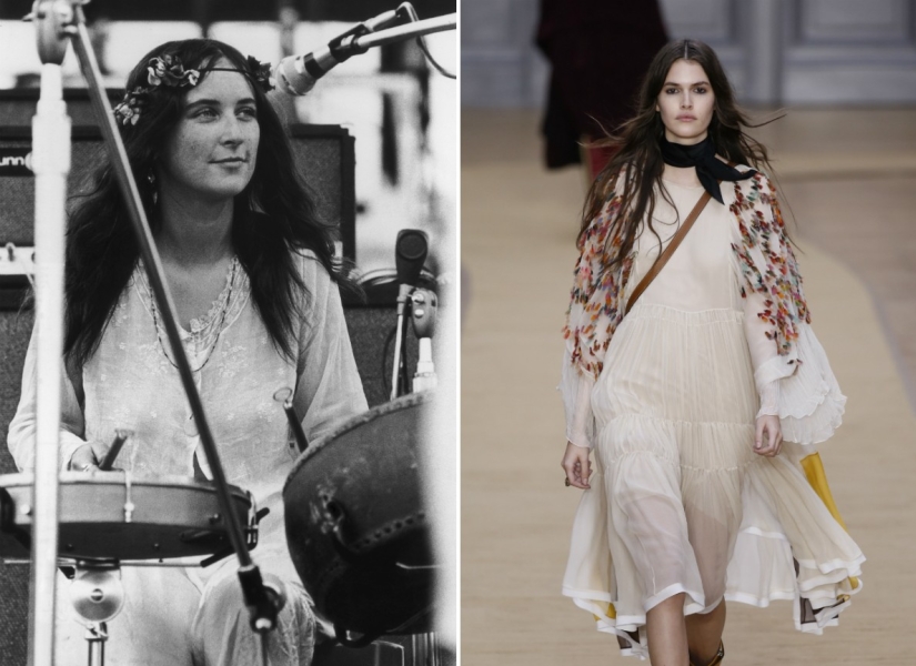 Las fotos del Festival de Woodstock de 1969 le permiten ver los orígenes de la moda moderna