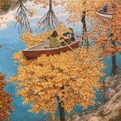 Las pinturas del artista son tan detalladas que parecen reales.