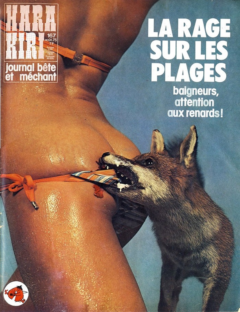 Las portadas de la revista francesa más gamberra del siglo pasado