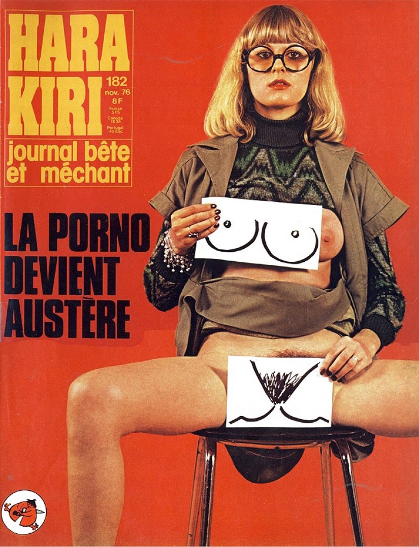 Las portadas de la revista francesa más gamberra del siglo pasado