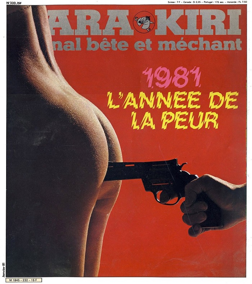 Las portadas de la revista francesa más gamberra del siglo pasado