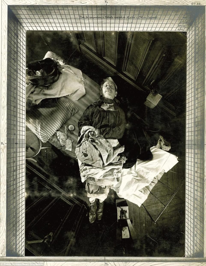 Las primeras fotos de la escena del crimen de 1904