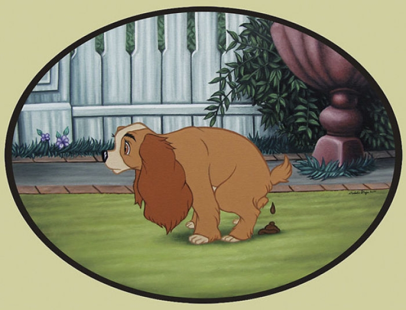 Las provocativas ilustraciones de personajes de Disney arruinarán tu infancia