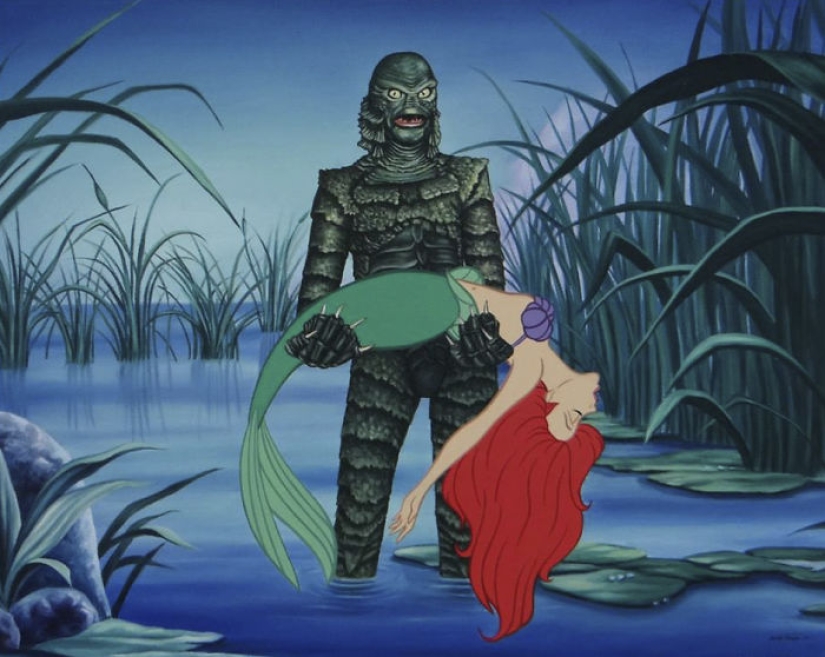Las provocativas ilustraciones de personajes de Disney arruinarán tu infancia