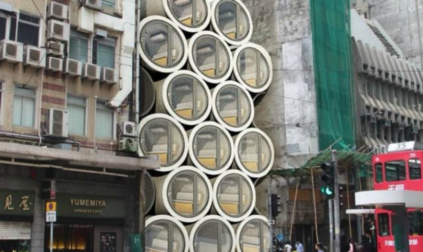 Life in a concrete pipe: in Hong Kong, it was proposed to build housing in water pipes