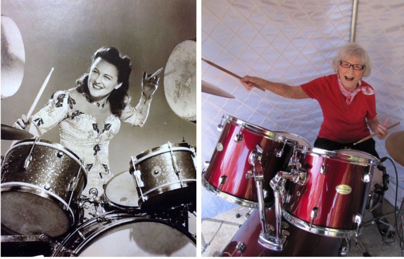 Life in an incendiary rhythm: the first female drummer turned 106 years old
