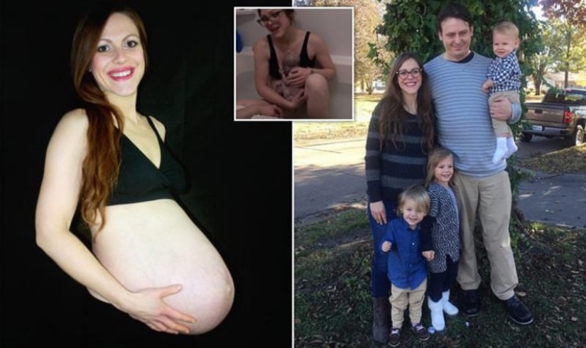 Live birth: an American woman filmed the birth of her daughter at home