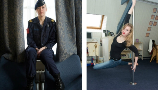 Lo que se esconde debajo del uniforme: chicas de la Marina de los Países Bajos en uniforme y sin él