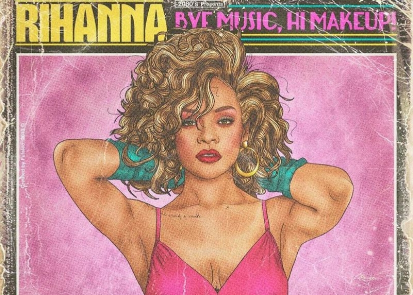 "Long live my mustache!": what would modern stars look like in the 80s