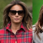 "Look at her nose and glasses": Internet users suspected that Melania Trump has a double