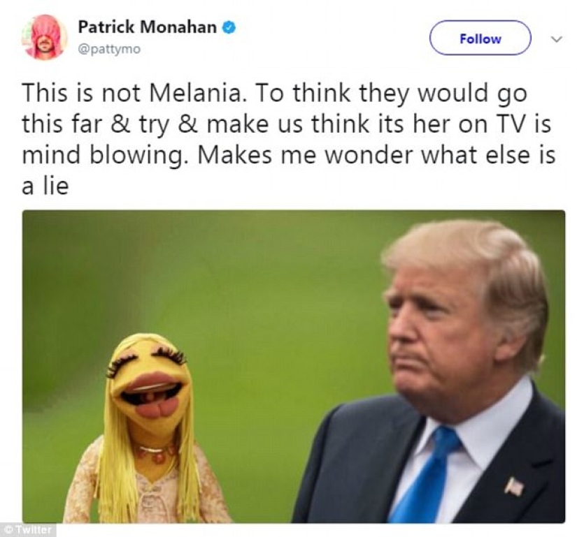 "Look at her nose and glasses": Internet users suspected that Melania Trump has a double "Look at her nose and glasses": Internet users suspected that Melania Trump has a double