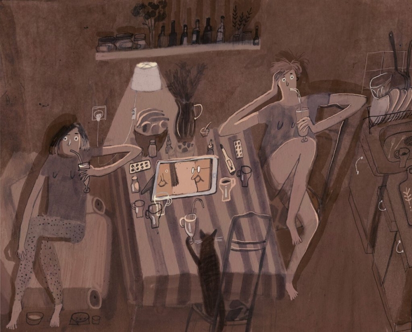 Los 8 gatos más divertidos del arte ruso contemporáneo