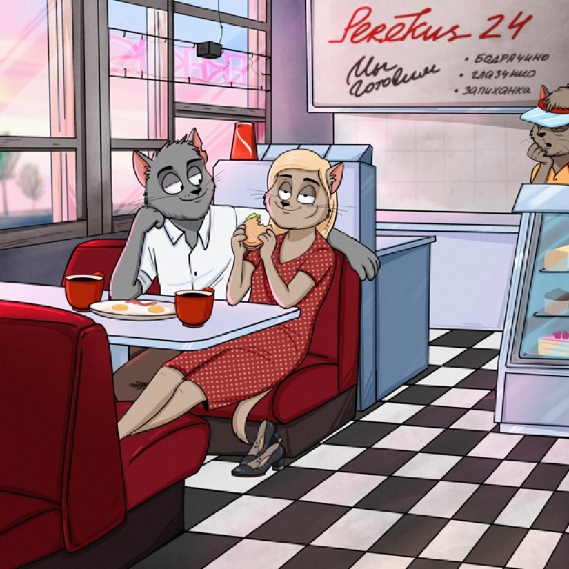 Los 8 gatos más divertidos del arte ruso contemporáneo