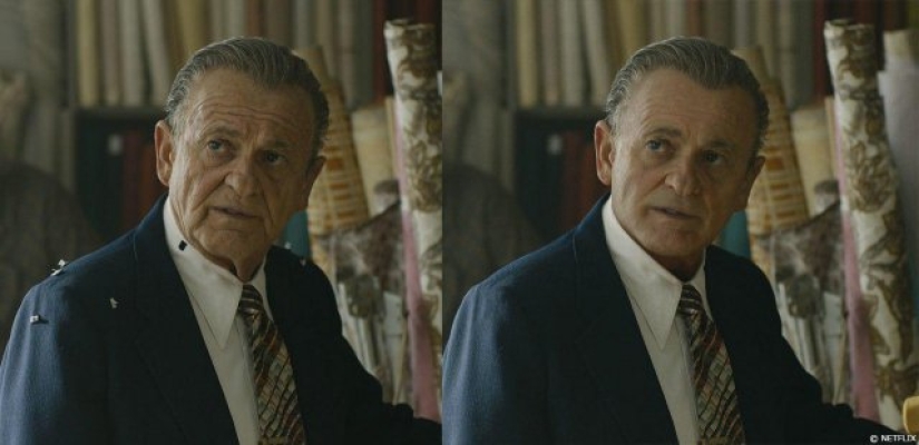 Los actores de la película "The Irishman" antes y después del rejuvenecimiento por computadora Los actores de la película "The Irishman" antes y después del rejuvenecimiento por computadora