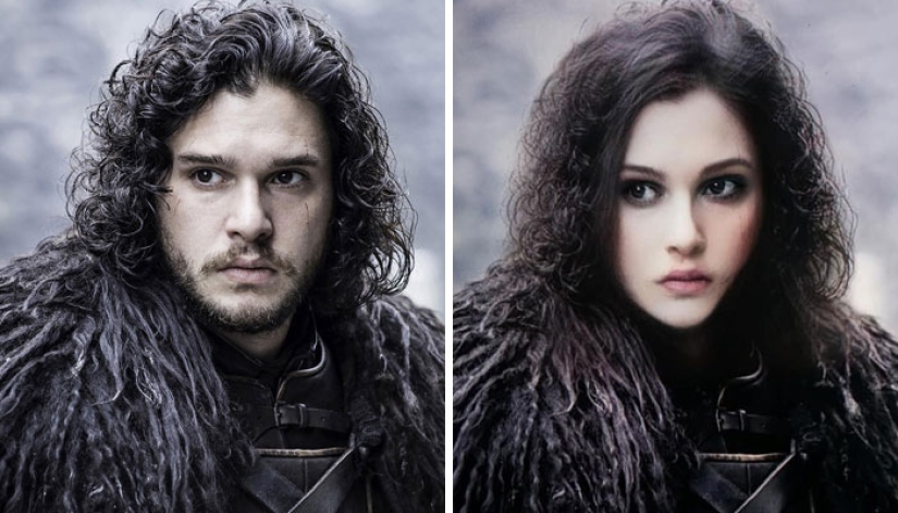 Los héroes de" Juego de Tronos " cambiaron de género usando Snapchat