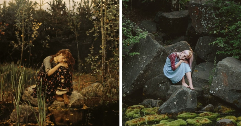 Los internautas recrean pinturas sin pinceles y pinturas, mostrando su visión de las obras maestras del pasado