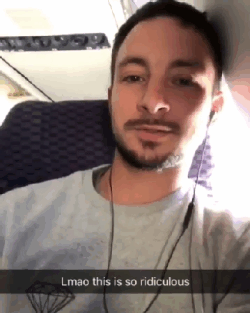 Los internautas compartieron fotos de vecinos extraños en aviones