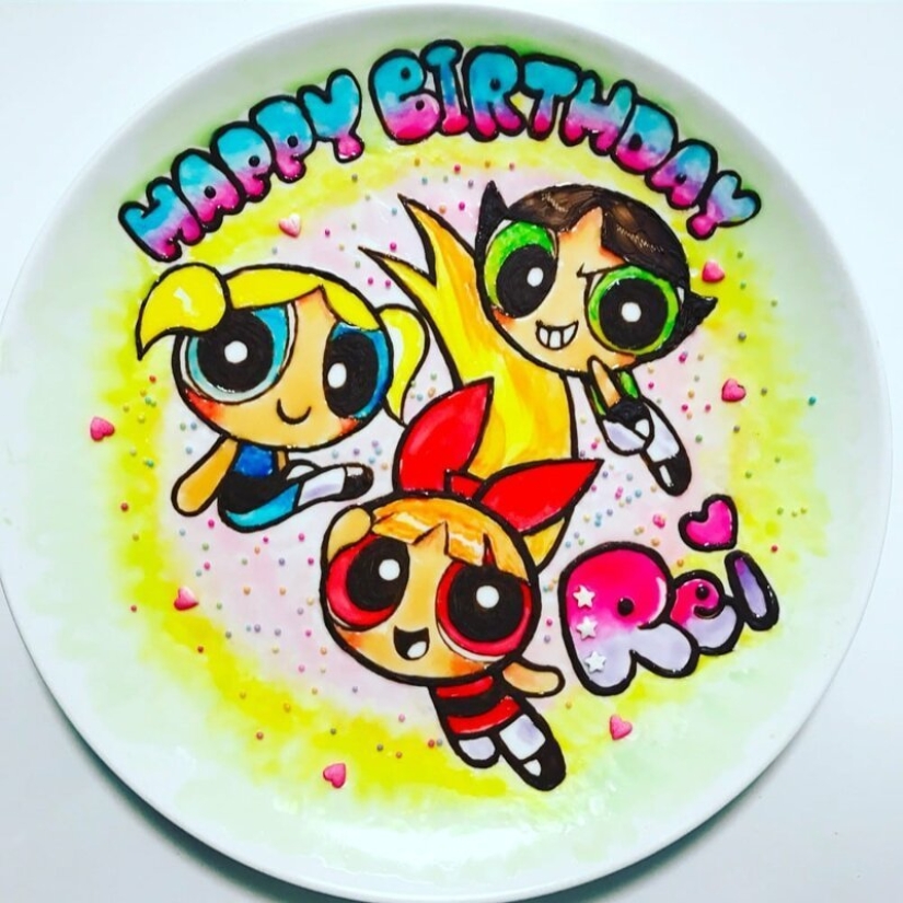 Los japoneses hacen de chocolate pinturas, y son hermosos