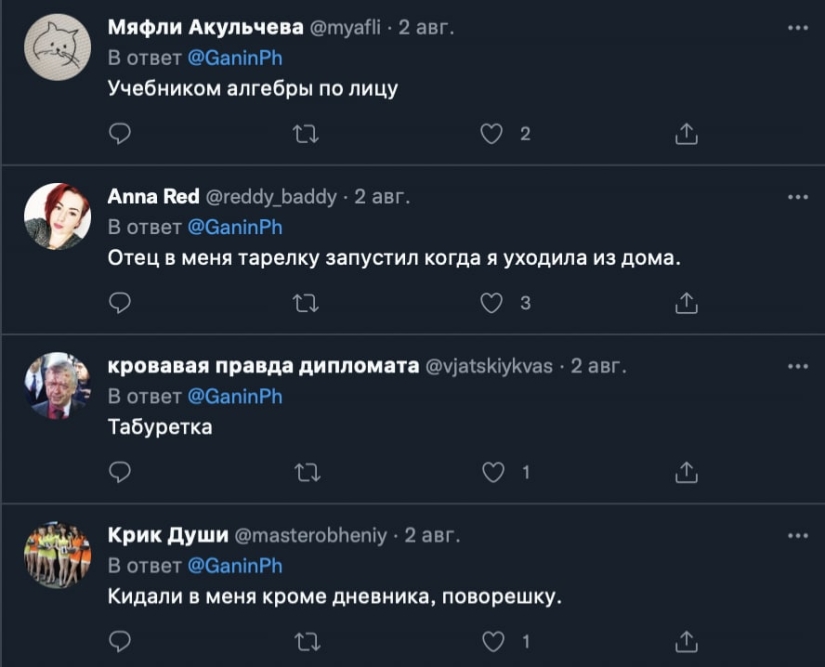 Los usuarios de Twitter contaron qué y cómo sus padres los golpearon en la infancia Los usuarios de Twitter contaron qué y cómo sus padres los golpearon en la infancia