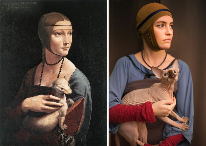 Los usuarios de VKontakte han recreado pinturas de la época clásica